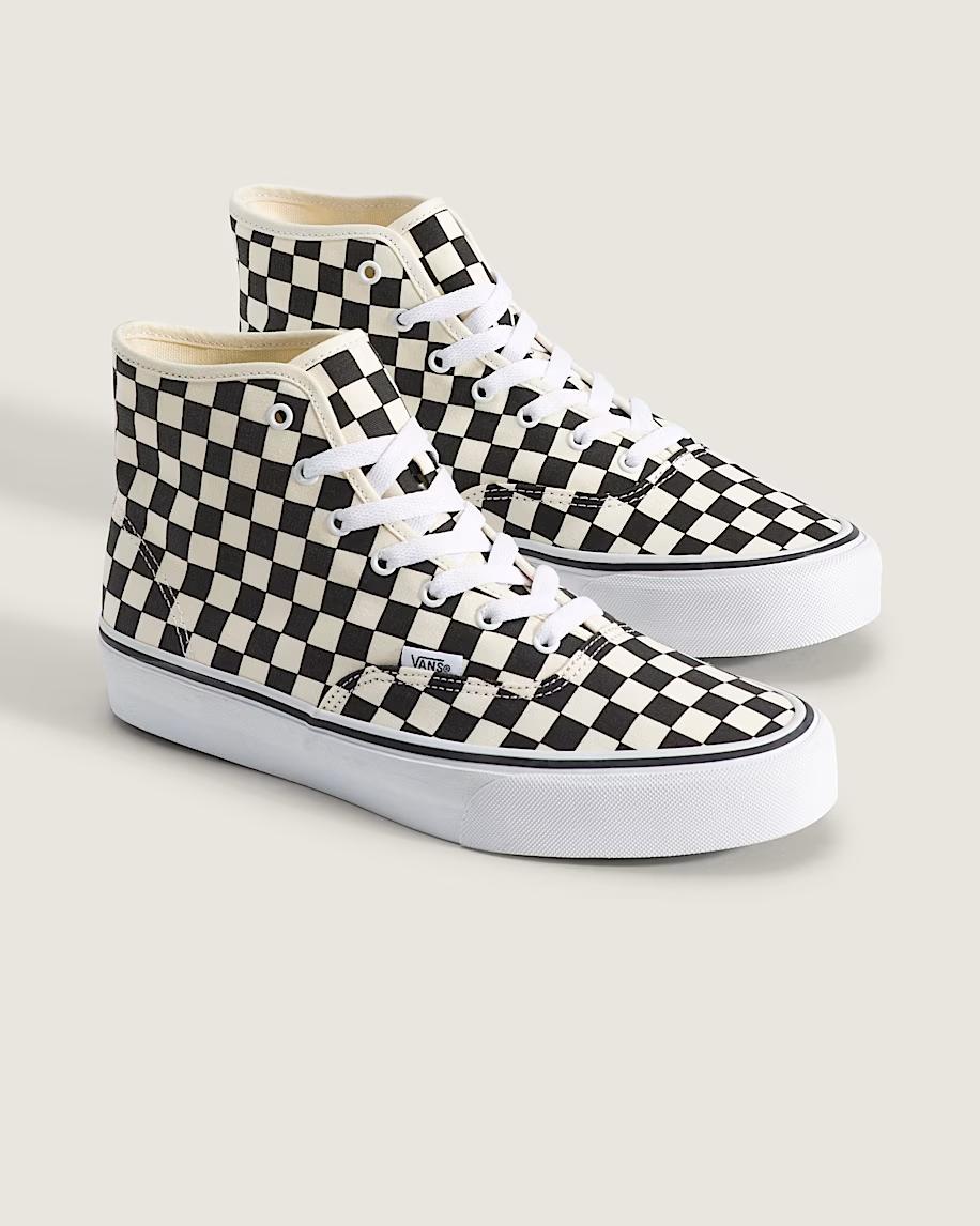 VN000E8HBMW Vans Skate Authentic Hi 2.0 Black True White (Men s) 5