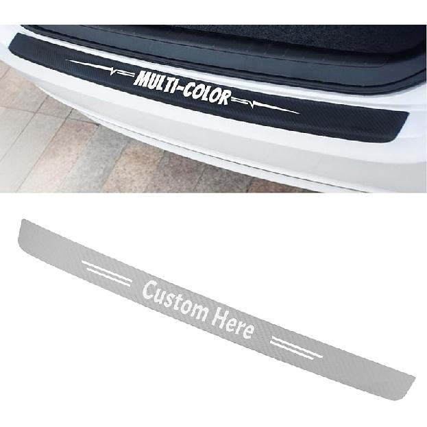 Customizable Door Protector, Carbon Fiber Leather Door Sill Protector for Cars, Car Door Edge Guard Threshold Protection