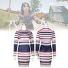Beetlejuice Cosplay Costume Astrid Striped Dress For Halloween Role Play