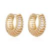 ED6420 European and American Style Elegant Retro Hoop Earrings
