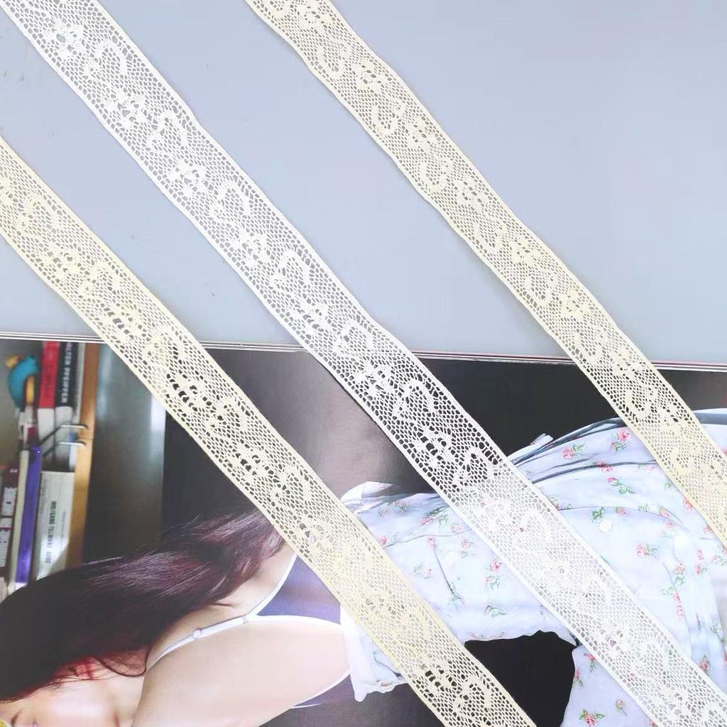 Cotton Lace Tablecloth Diy White Beige Hanfu Decorative Accessories Lace Exquisite Hollow Lace Accessories