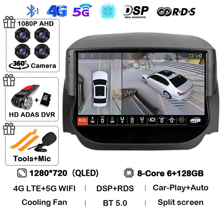 Android 14 Carplay Auto Pentru Ford EcoSport Eco Sport 2014 2015 2016 2017 2018 Radio Auto GPS 4G+WIFI Player Stereo Multimedia QLED