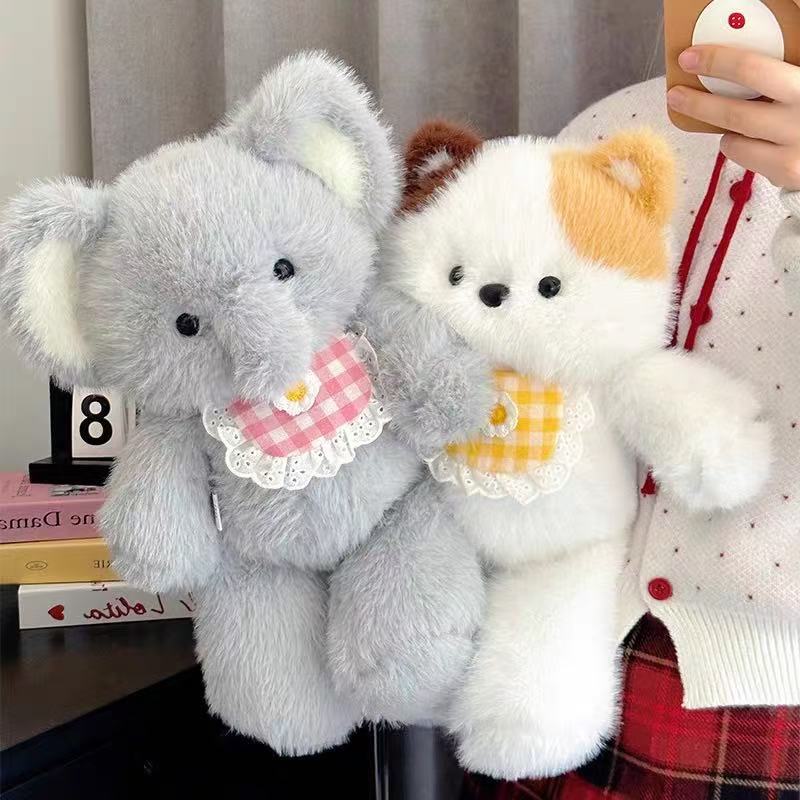 New Running Series Bear Three-flower Cat Doll Will Run Baby Elephant Doll Bear Plush Toy Birthday Gift