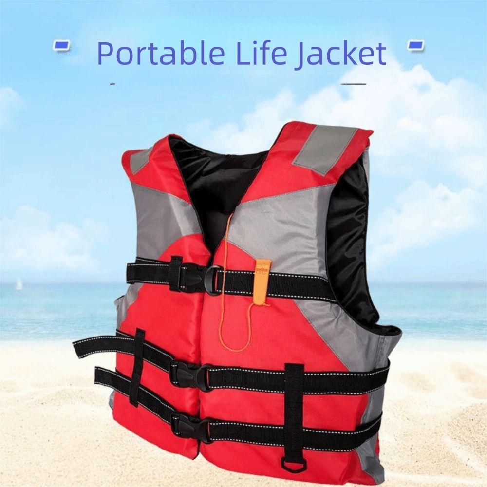 Easily Adjustable Adults Life Jacket Safety Straps Aid Safety Jacket Water Sport Vest Lifesaving