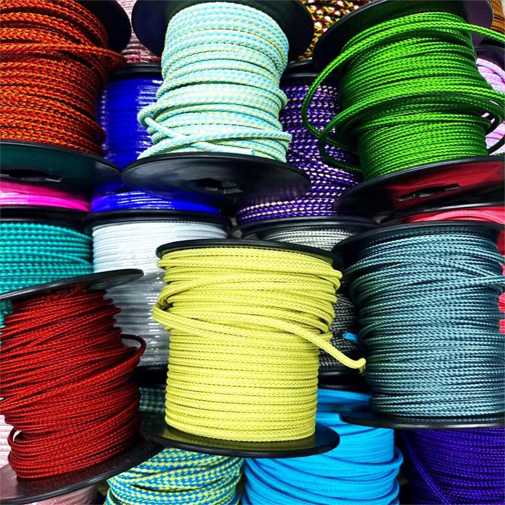 Sturdy Waxed Polyester String for Bracelet Crafting Jewelry Making Supplies 1M Per Roll 1MM Diameter Multicolor