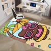 Office Rug Beach, Hello Kitty Anti-Slip Rug, Machine Washable for Living Room, Bedroom, Office, Multiple Sizes, Bedroom Mat, Decorative Mat, Durable M