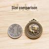 Solid Brass Zodiac Sign Fu Pendant Keychain Charm