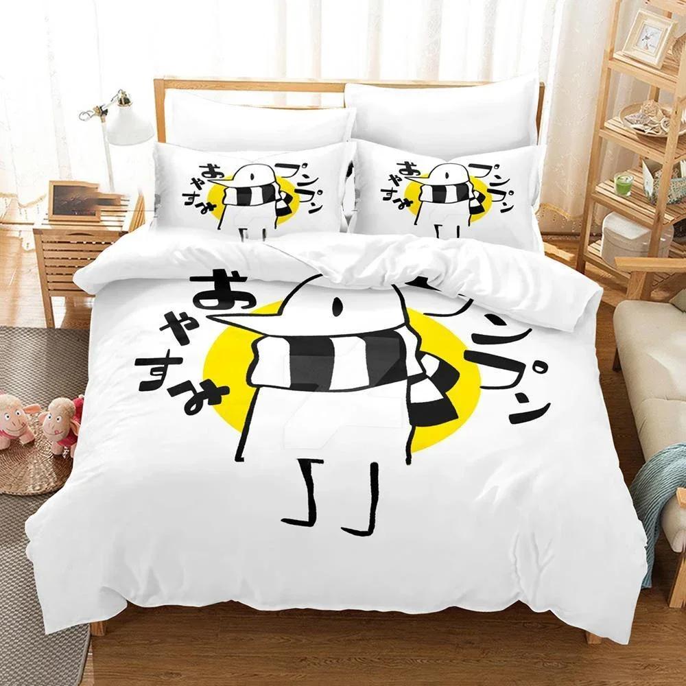 3D Print Goodnight Punpun Oyasumi Comfortable Duvet Quilt Cover Pillowcase Bedding Set Children Bedroom Decoration Home Textile