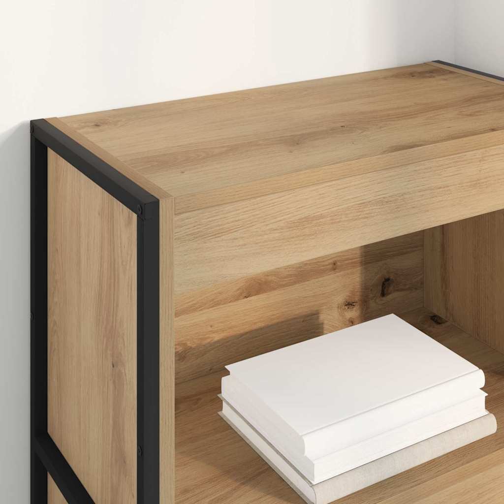 Bookshelf Rustic Oak Design 60 x 30 x 121 cm Engineered Wood