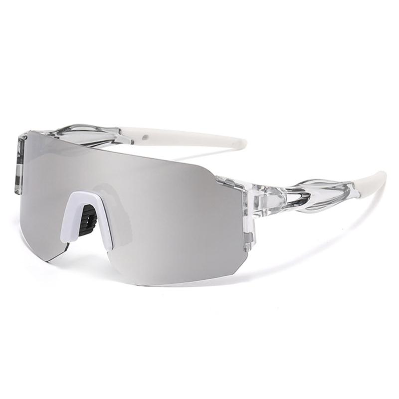 Outdoor Sports Sunglasses with Rimless PC Frame and Lens, Bright Sun Glasses for Fishing Driving and Cycling Use