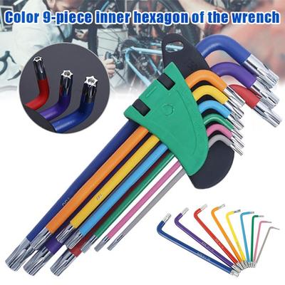 9 teile/satz Inbusschlüssel Hexagon Inbusschlüssel Schraubendreher Hexagon Spanner Universal Ball End Torx Stern Schlüssel Werkzeug L Typ Hand Tools Kit