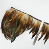 1meter/Lot Natural Pheasant Feather Trims Fringe Rooster Feathers Peacock Pluma Ribbons for Crafts  DIY Decor for Clothes Sewing