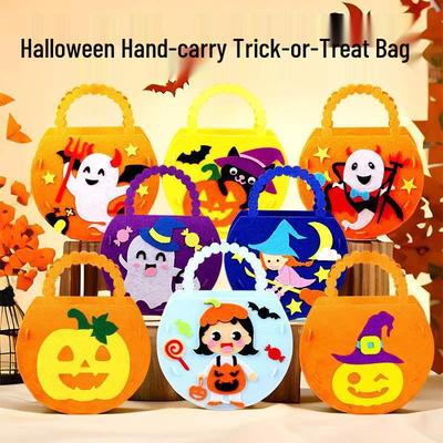 Children's Pumpkin Trick-or-Treat DIY Candy Bag