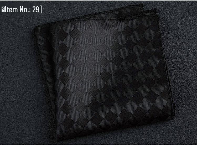 Korean Style Polyester Silk Patterned Men s Pocket Square Handkerchief 23x23