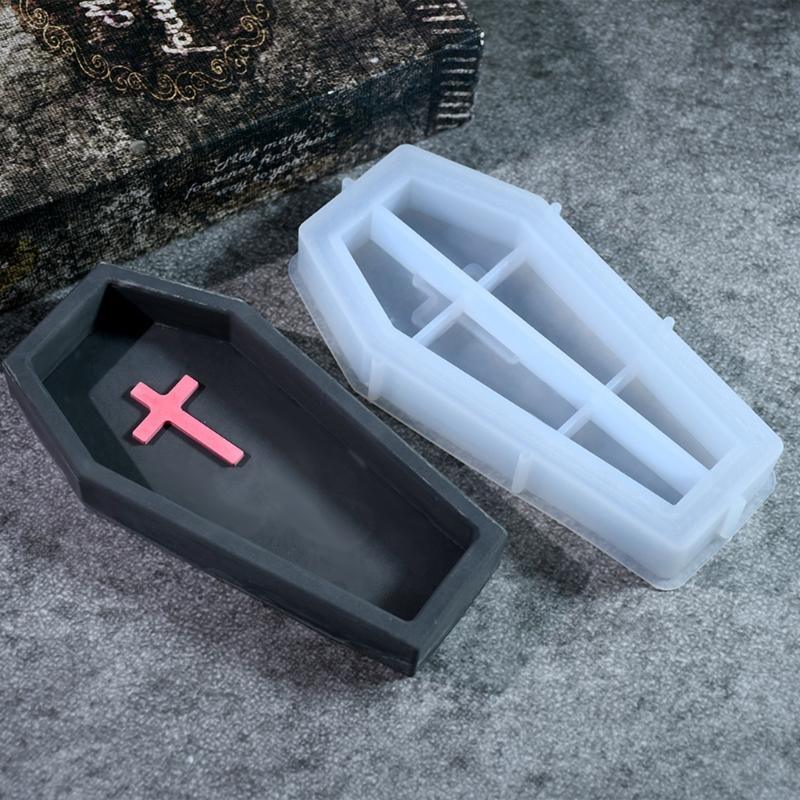 Silicone Resin Mold Resin Tray Molds Halloween Series Silicone Plate Molds Suitable for Crafting and Table Decoration