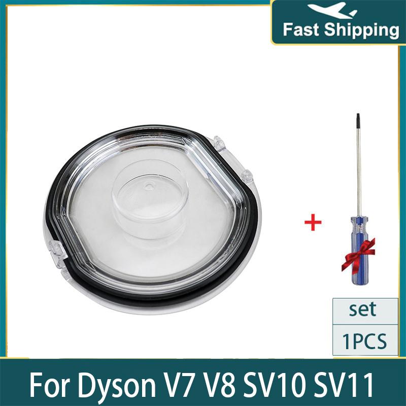 Dust Bin Base Lid For Dyson V7 V8 SV10 SV11 Vacuum Cleaner Dust Collector Box Bottom Cover Sealing Ring Cap Replacement Parts