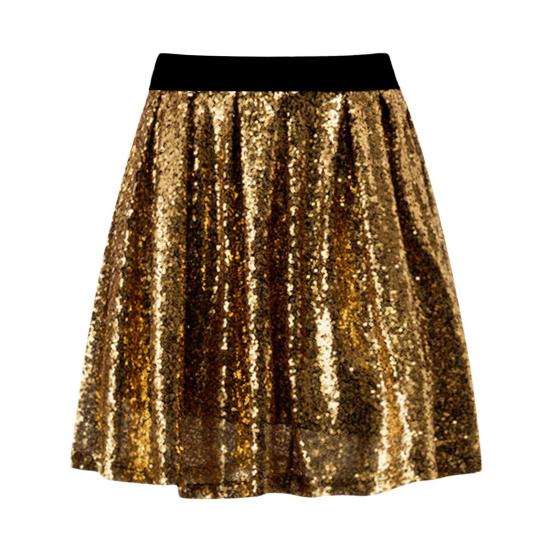 

Жіноча спідниця Еластична Висока талія Блискучі Паєтки Коротка спідниця Дихаюча тканина Моделююча спідниця Для роботи Відпочинку Подорожей Вечірок S рожевий колір золота