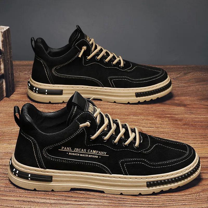 Men's Spring 2026 Wear-Resistant Breathable Work Shoes | Trendy & Versatile Board Style