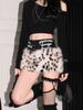 2026 Women's Leopard Print Low-Waist A-Line Mini Skirt – Spicy American Style, Plush, Anti-Exposure, Hip-Hugging