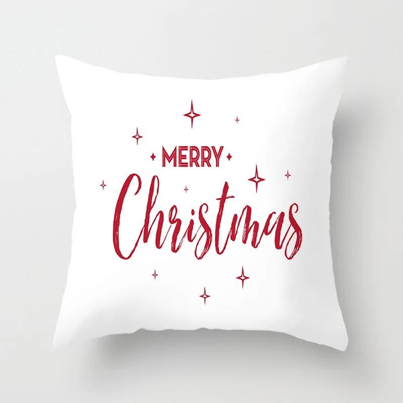 Christmas Themed Pillowcases Car Accessories Office Santa Claus Living Room Sofa Home Pillowcases