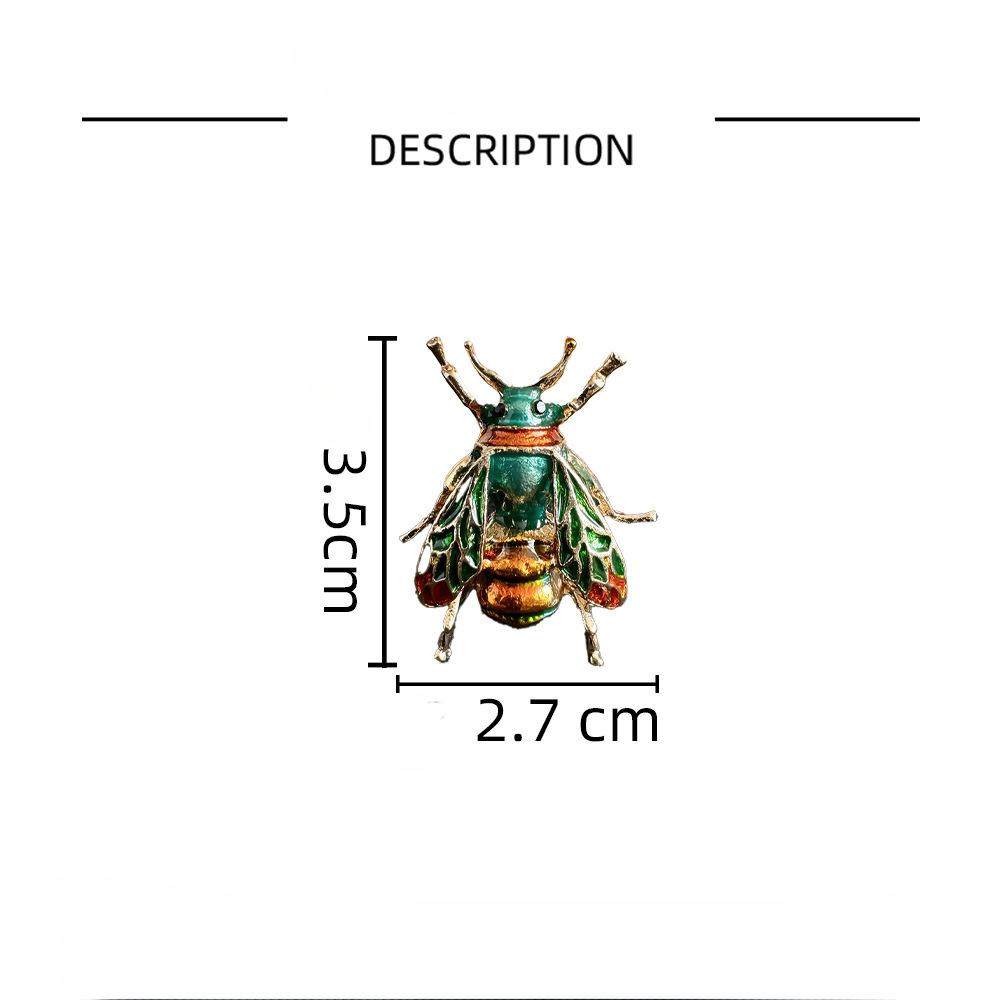 Cute Bee Vintage Enamel Animal Brooches Women Yellow Bee Insect Brooch Holiday Gift Pins Corsage Women Coat Suit Accessories Pin