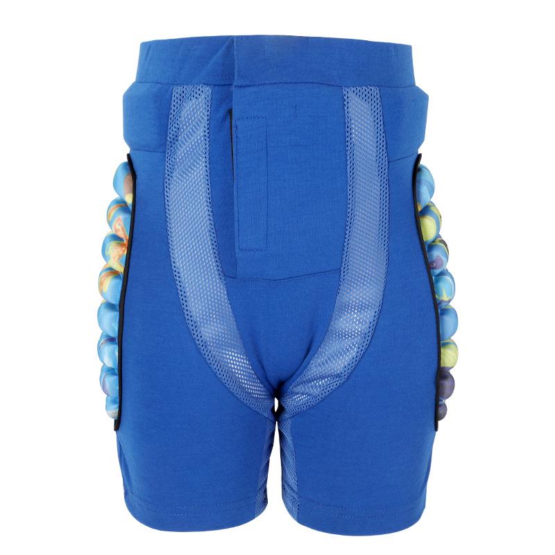 

Saioede Kids Blue Elastic Hip Protection Pants for Skiing and Skating - Breathable, Anti-Side Fall Safety Gear Inner Wear Blue M (32kg-41kg)