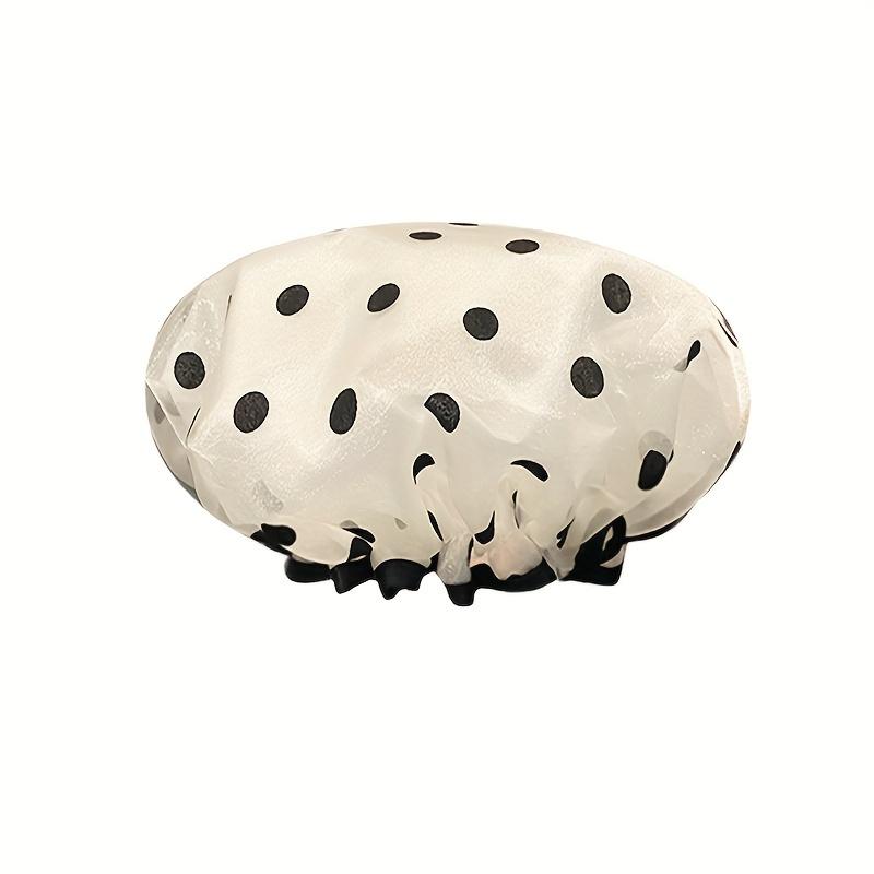 

Двухслойная шапочка для душа с сатиновой подкладкой и эластичной лентой, без запаха, водонепроницаемая, многоразовая, масло- и влагостойкая, боннет для волос