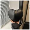 Cute Heart Shaped Crossbody Bag For Women Solid Color Pu Leather Shoulder Bag Able Personality Crossbody Bag