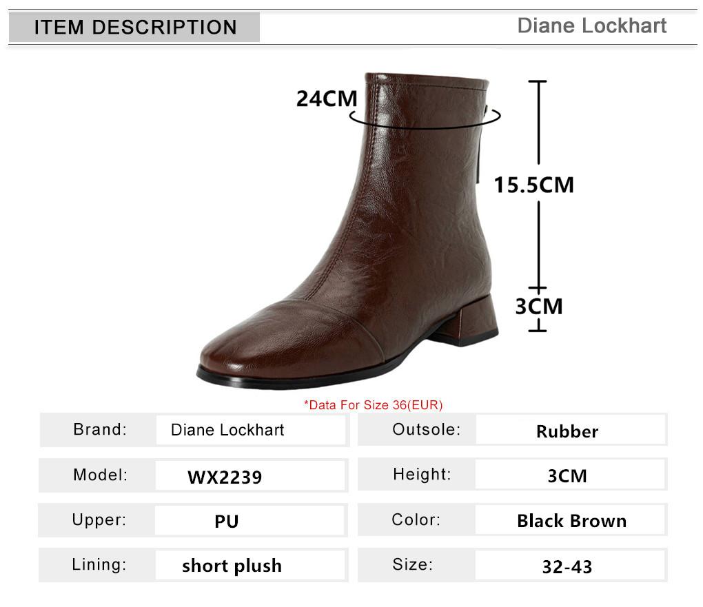 Fashion 2025 Autumn Luxury Leather Women Ankle Boots Back Zipper Close Modern Boots High Heels Shoes Woman Boats Botines Para Mujer