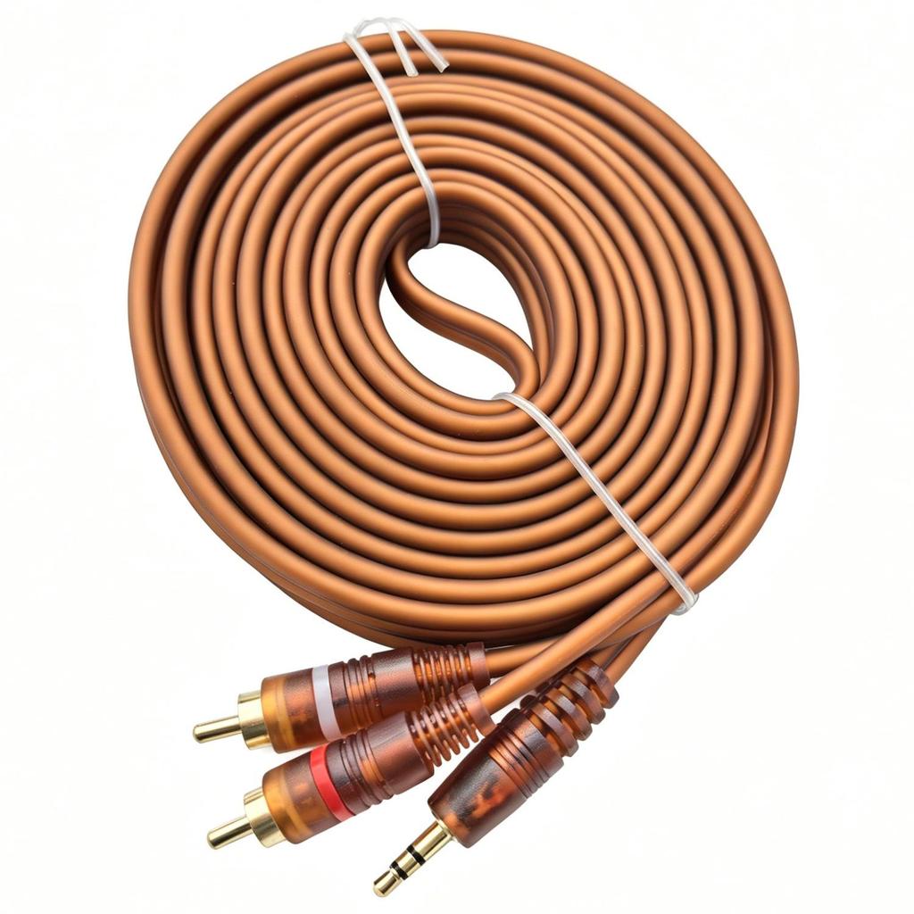Vergoldetes 3,5-mm- auf Dual-RCA-Audiokabel - 1 zu 2 Stereo-Adapter