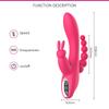 3 w 1 dildo dla kobiet królik wibrator wodoodporny akumulatorowy wibrator analny łechtaczki zabawki erotyczne dla par pomoce seksualne