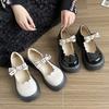 Spring Autumn New Luxury Women's Exquisite Small Leather Shoes Round Headed Retro Style Mary Jane Casual Coarse Heels High Heels