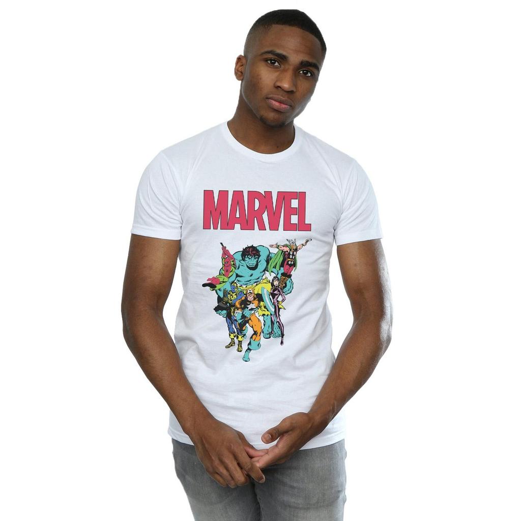 Marvel Mens Avengers Pop Group T-Shirt