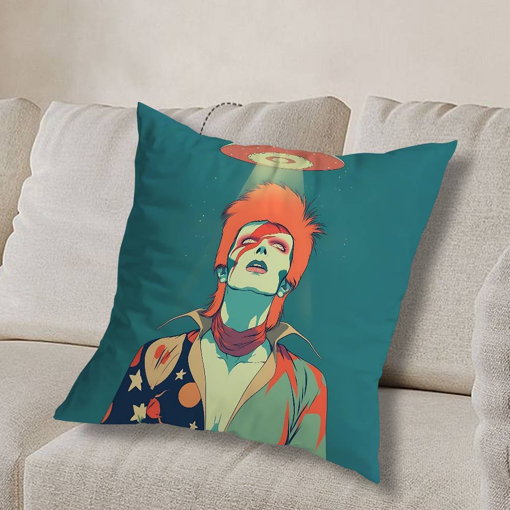 Osobnost D-David Bowie Povlak na polštář Povlak na polštář Obývací pokoj Pohovka Potah na polštář Vhodné pro Domácí Ložnici Dekorace místnosti