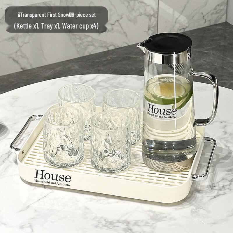 Qiewei Elegant Glass Drinkware Set for Home