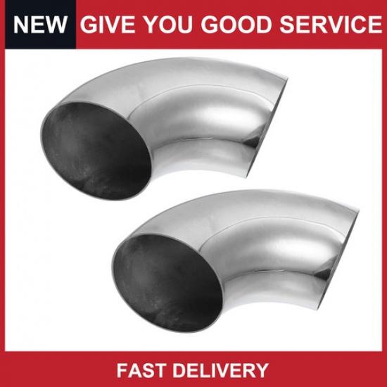 Universal 3.5  90 Degree Car Mandrel Bend Elbow Bend Exhaust Tube Pack of 2