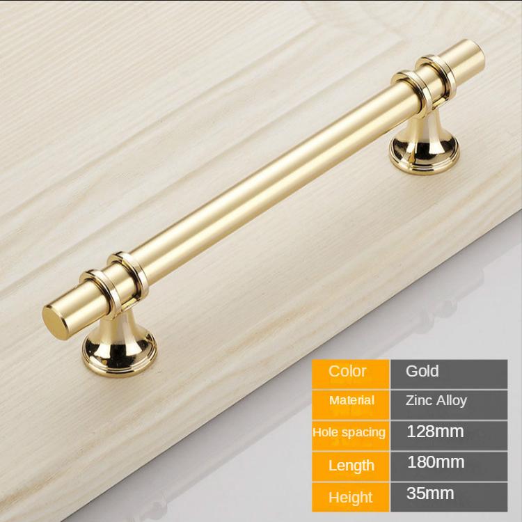 Moderne Zinklegierung Schwarz Gold Türgriffe Küchenschrankgriffe Massive Schubladengriffe Mode Möbelgriff Beschläge Möbel