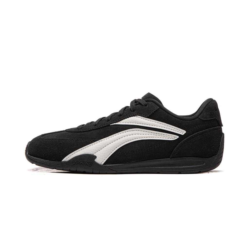 Li Ning Film TURBO Slip Resistant, Abrasion Resistant, Lightweight Low top Casual Shoes Women's Black Gray AGLV236-5