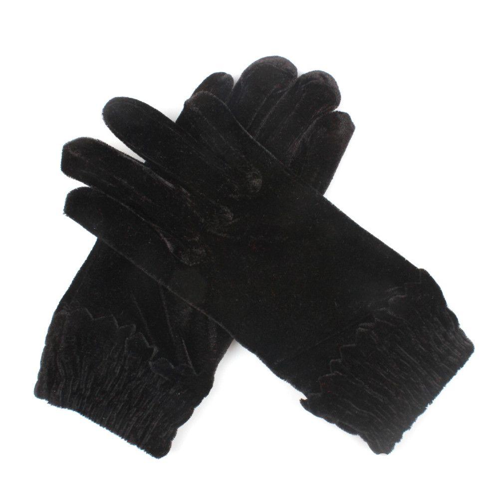 7 Colors Pleuche Autumn Winter Warm Gloves Mittens Full Finger Velvet Full Finger Gloves