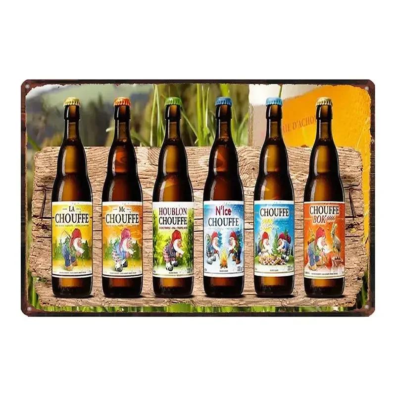 Vintage Belgian Beer Metal Tin Sign  ORVAL Chimay Retro Wall Decor for Kitchen Restaurant Home  Art Poster DUA