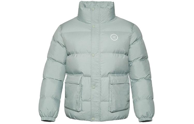 Li Ning Puffer Jacket Men s Water Gray Green AJMR029-5 M