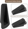 Door Stoppers for Bottom of Door On Floor, Premium Rubber Door Stopper Wedge, Floor Sturdy Stackable Door Stops for Carpet Heavy Duty Door, Door Gaps