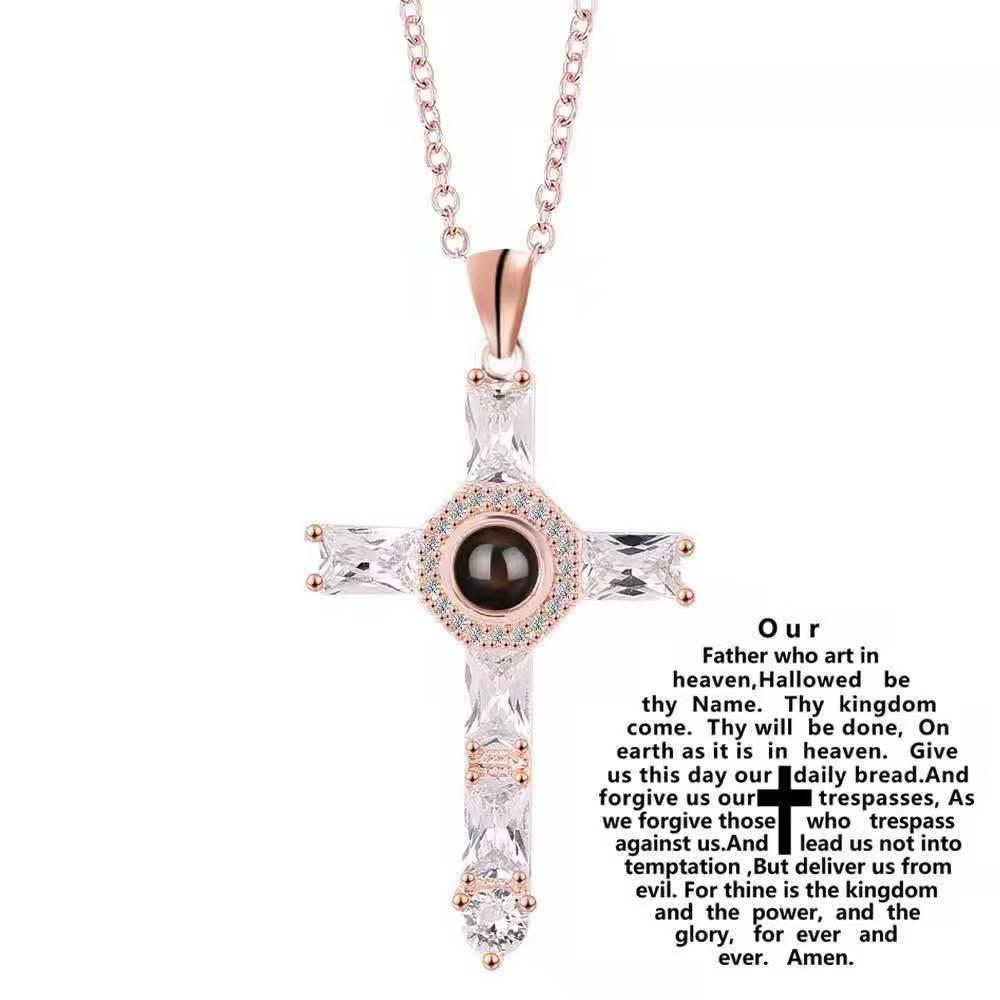 Customized Love Photo Necklace: 100 Languages 'I Love You' Pendant - Ideal for Christmas & Valentine's Gifts