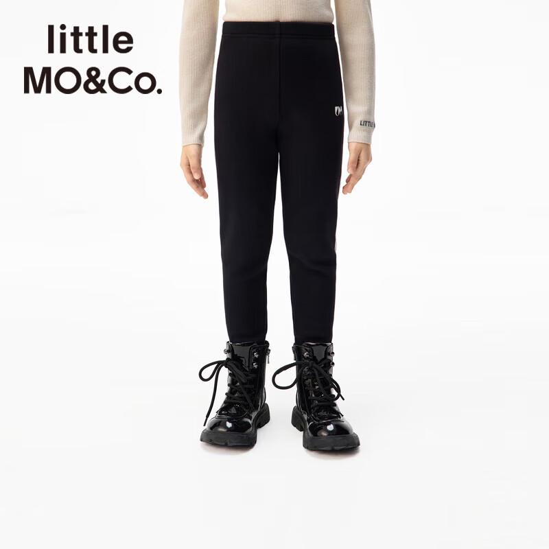 little MO&Co. Girls Thermal Fleece-Lined Elastic Leggings 120