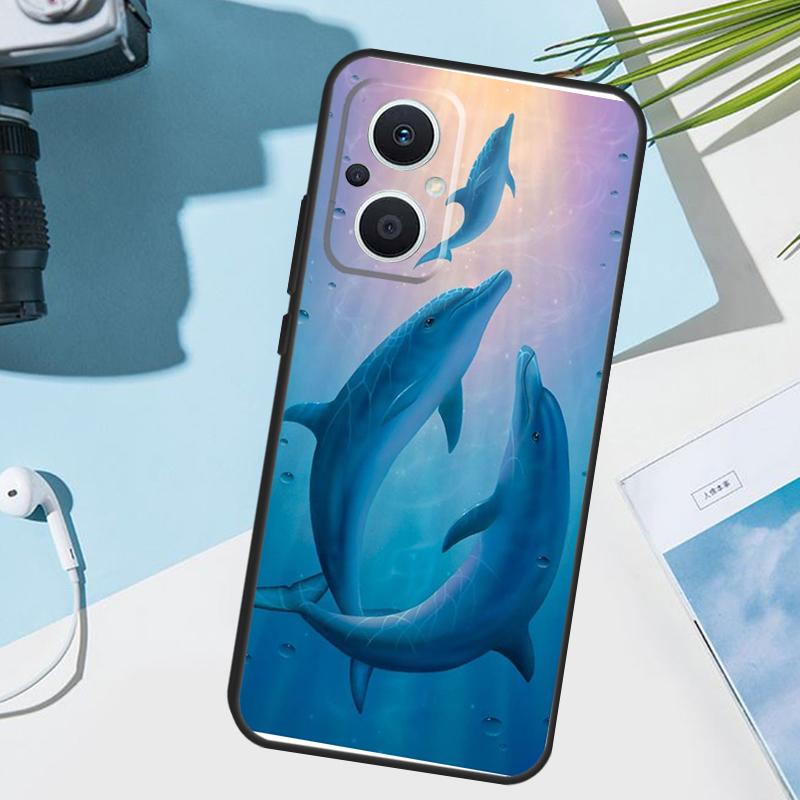 

Ocean Dolphin Cover For OPPO Reno 11 12 13 14 Pro 11F 12F 13F 14F 7 8 Lite OPPO Find X5 X6 X8 X9 Pro Case OPPO Reno8 T 4G