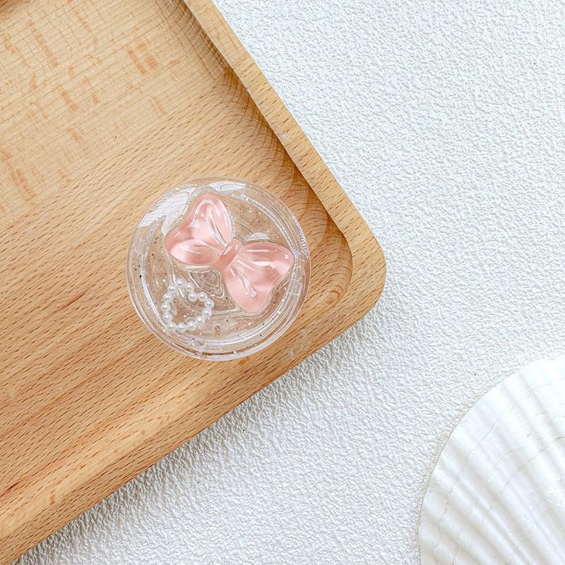 

Small Fresh Ins Style Phone Case Airbag Bracket Adhesive Type Scalable Portable Bow Shaped Love Candy
