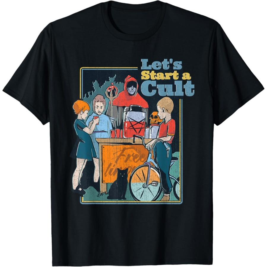 Let s Start A Cult Funny Vintage Child Game Demons Gift T-Shirt XXXXXL чёрный