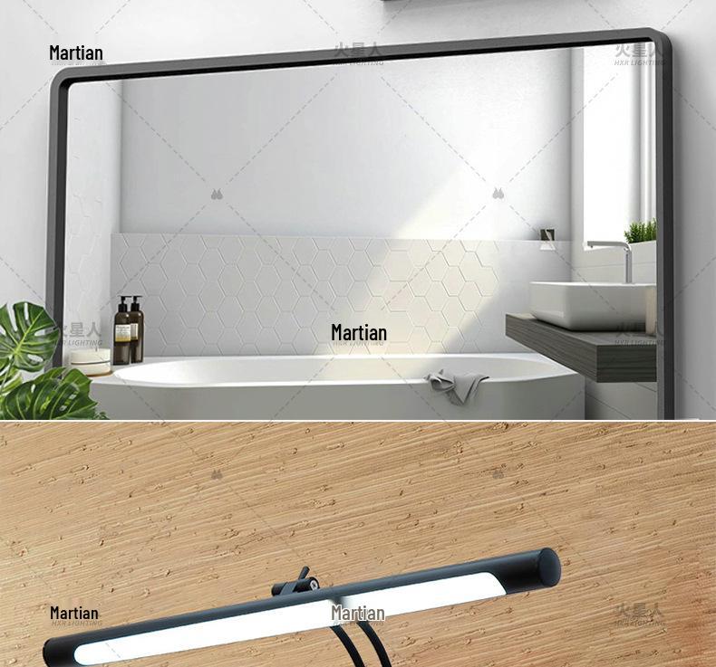 LED Adjustable Angle Vanity Mirror and Cabinet Light