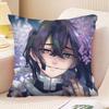 Anime Demon Slayer Obanai Iguro Kissenbezug Mode Quadratischer Kissenbezug Schlafzimmer Sofa Raum Ins Dekoration Freizeit