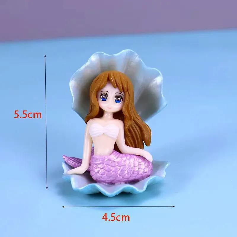 Aquarium Dekoration DIY Kuchen Dekor Miniatur Figuren Schöne Meerjungfrau Figurine Aquarium Ornamente Schreibtisch Handwerk Zubehör